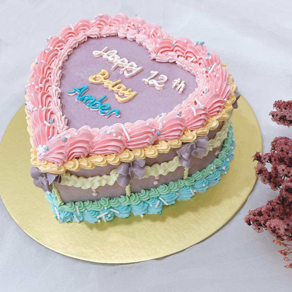 Retro Frill Heart Cake – Loveit Cakes