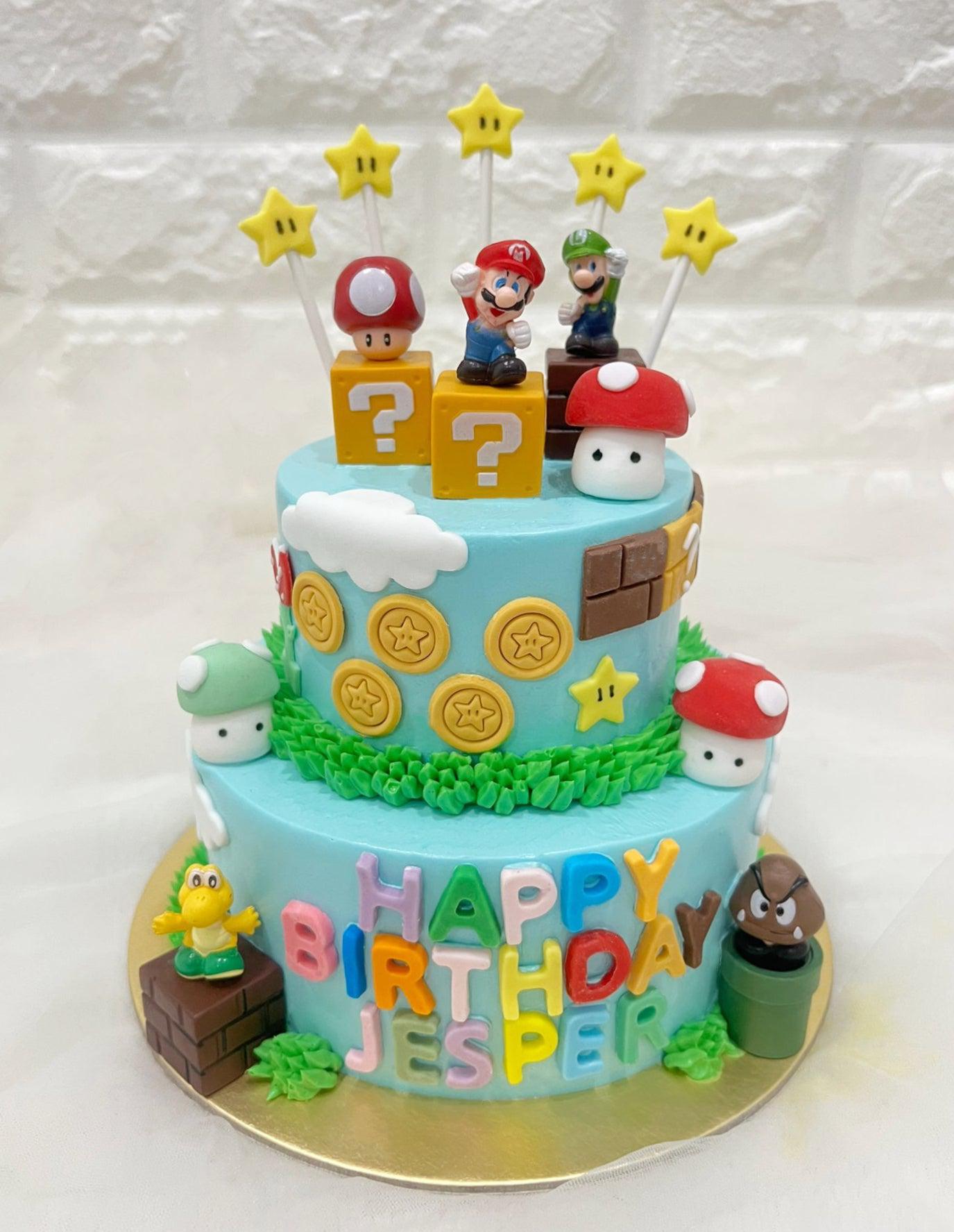 Mario Adventure cake singapore - River Ash Bakery