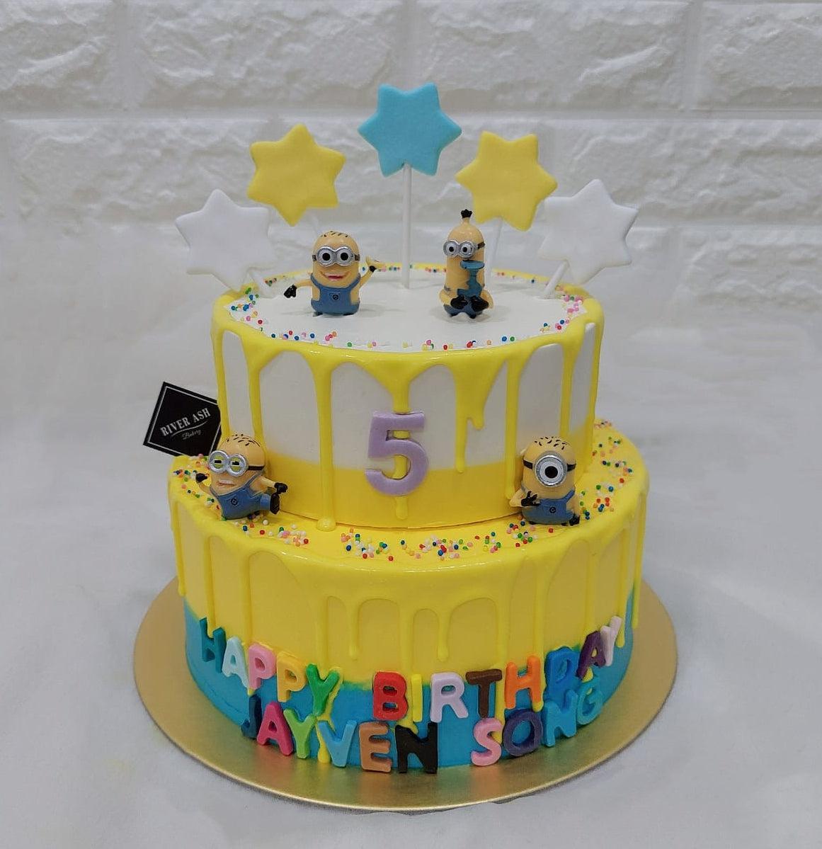Minion Theme Cake - order online cake in coimbatore - Friend In knead