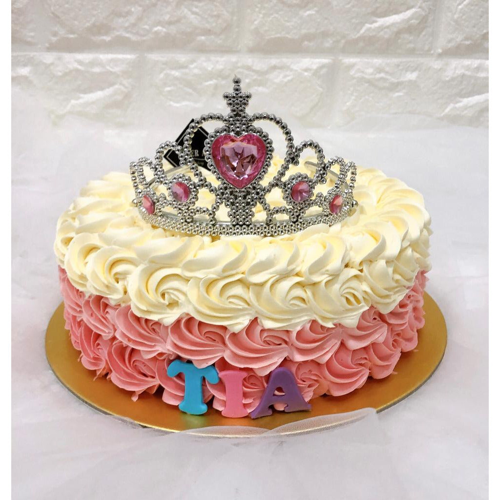Princess Cake with Princess Crown