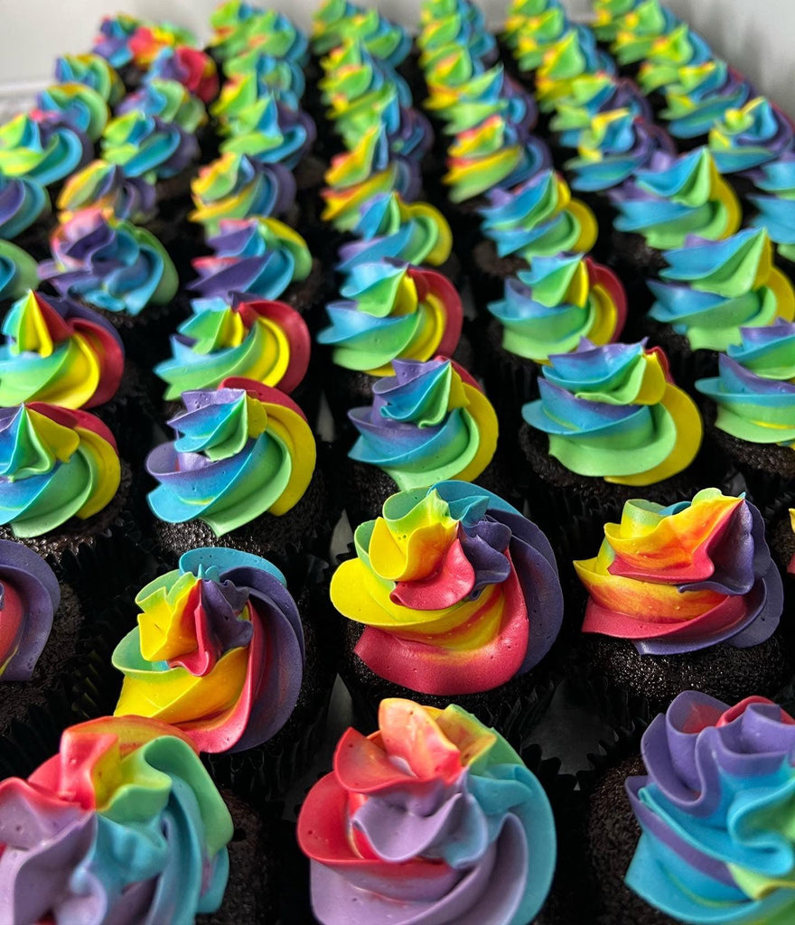 Rainbow Frosty Cupcake