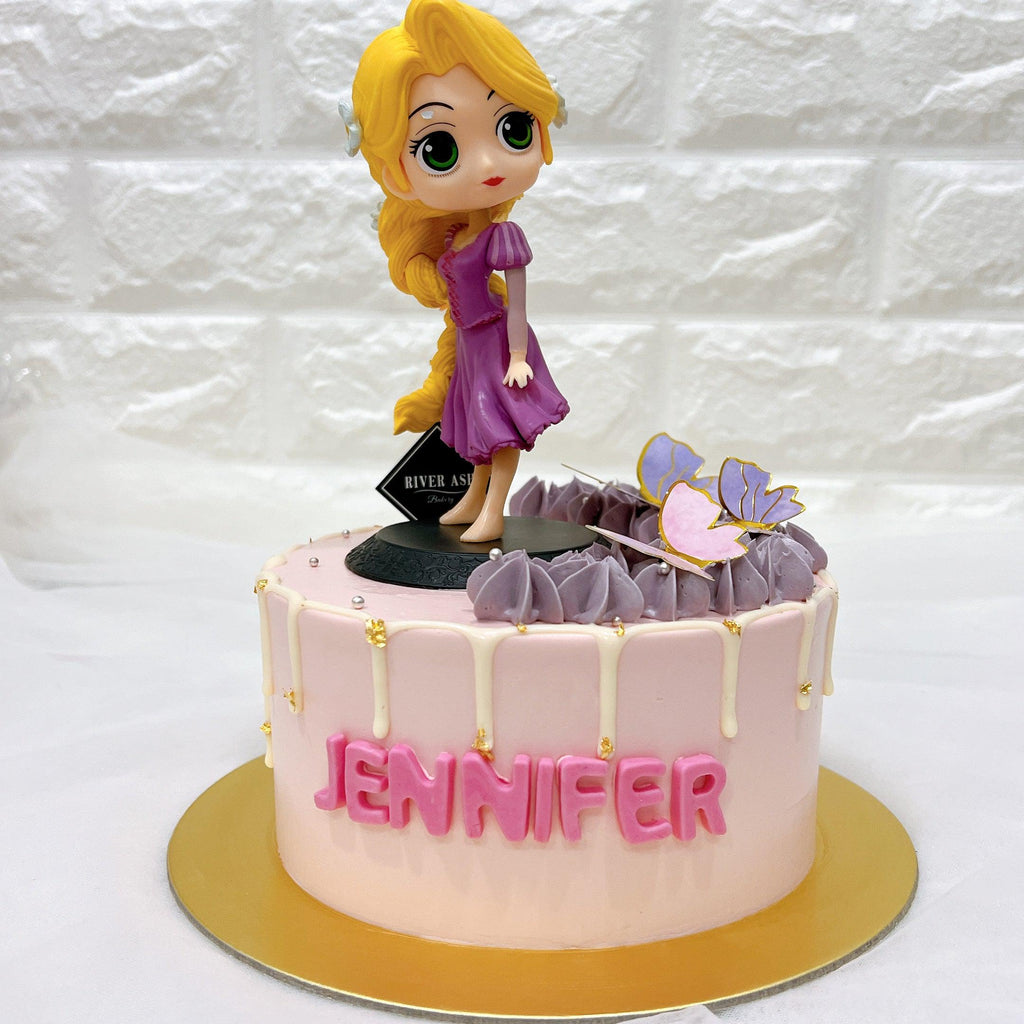 Rapunzel Long Hair Princess Cake