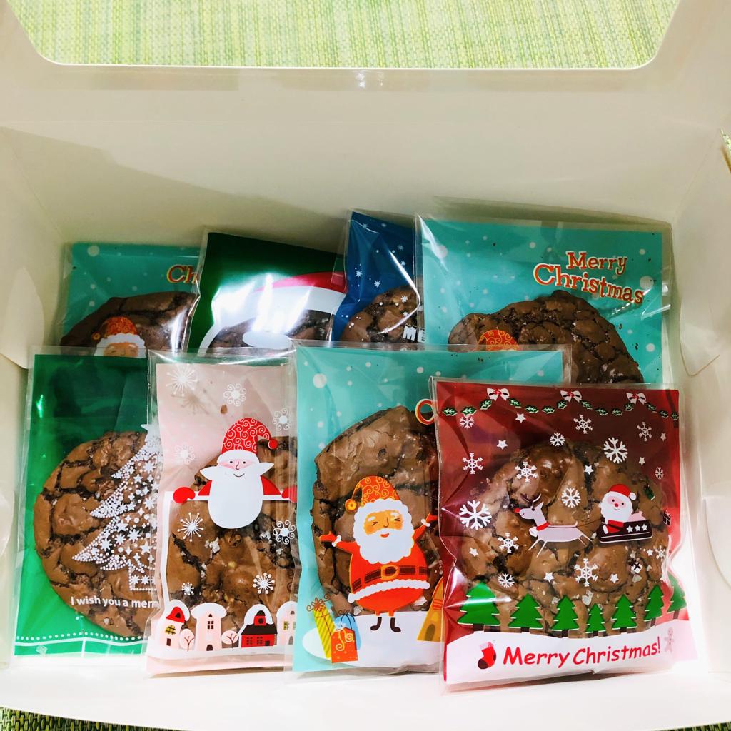 Xmas Chewy Chocolate cookies gift Box
