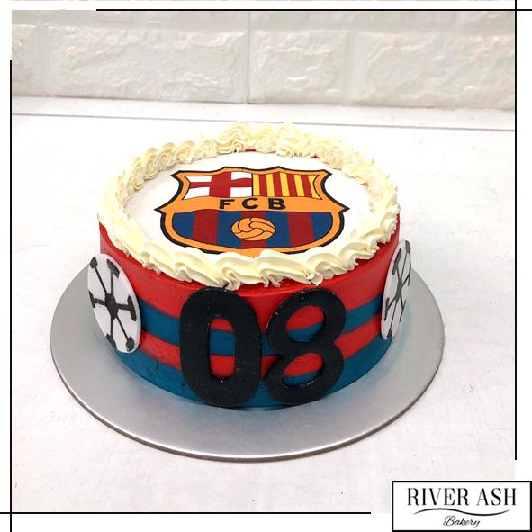 Barcelona Football Cake