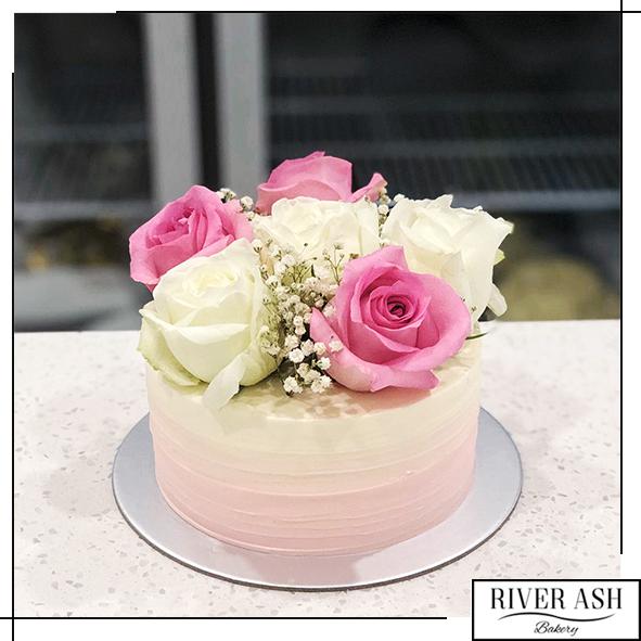 Bed of Roses Floral Cake