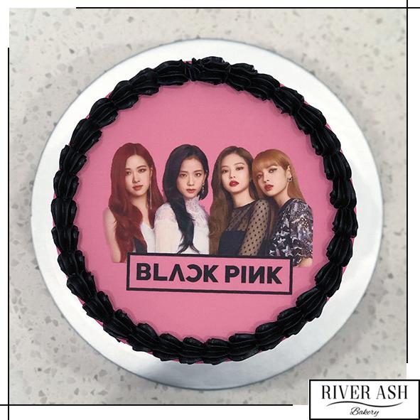 Black Pink Kpop Cake