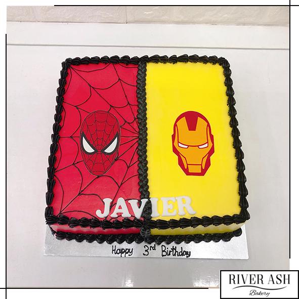 Spider-Man Web Wishes Birthday Cake - Wilton