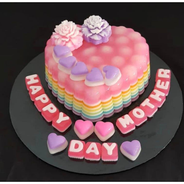 Heart Mother Day Jelly Cake