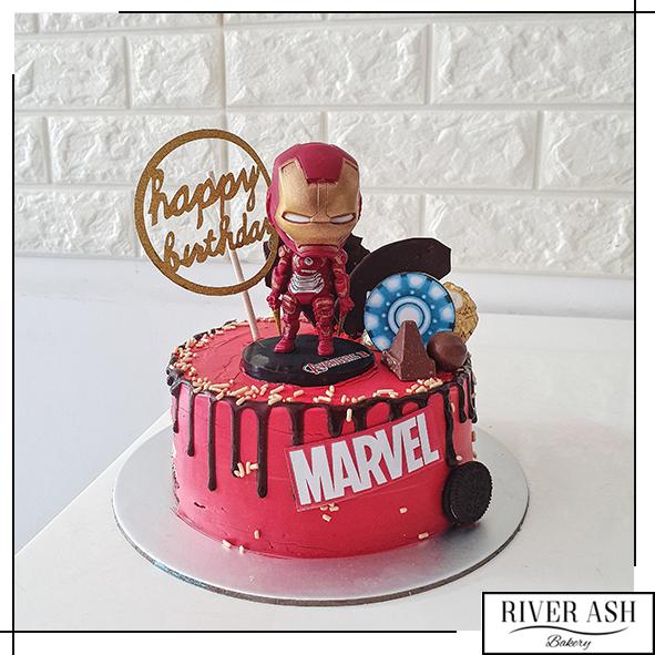Marvel Iron Man Logo Edible Cake Topper Image 8in round. ABPID07704 -  Walmart.com