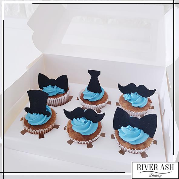 Little Gentlemen Cake+Cupcakes Bundle