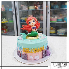 Princess Mermaid Ariel Cake Singapore - River Ash Bakery