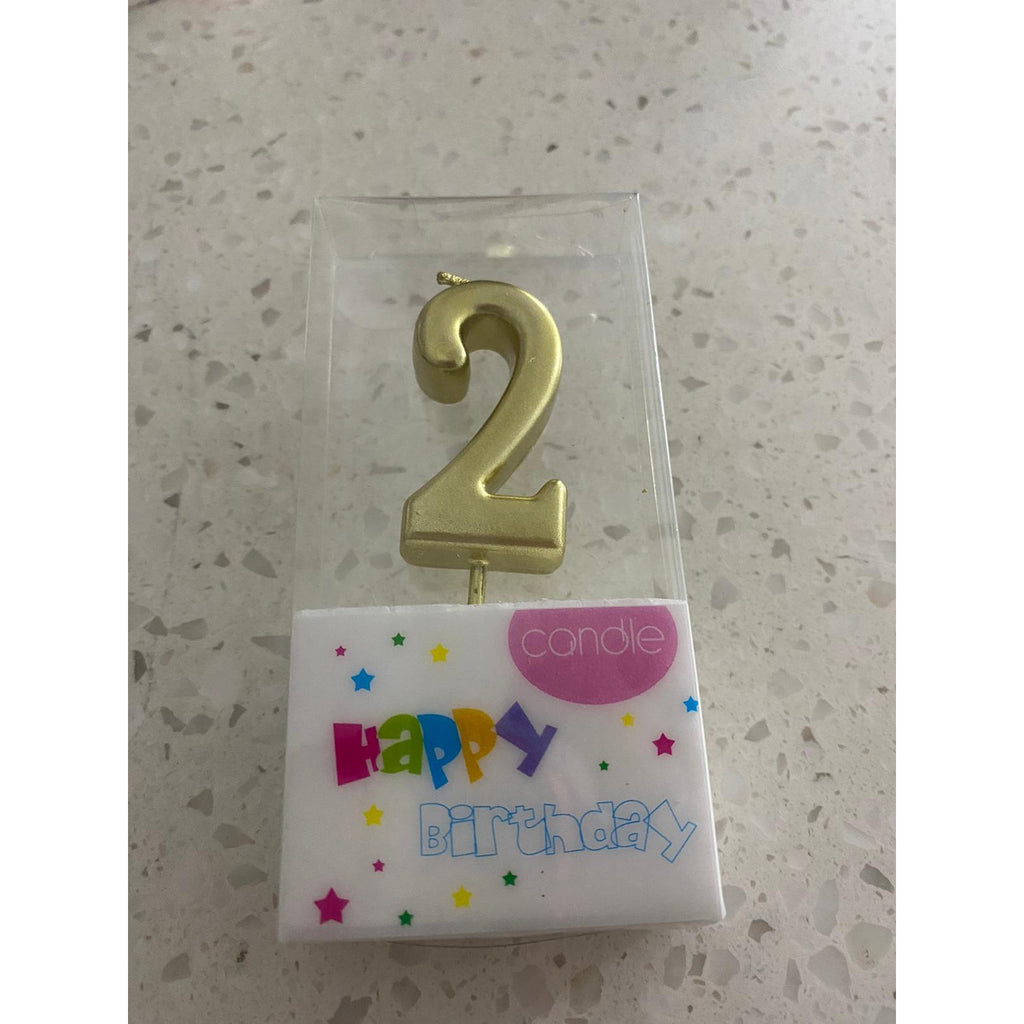 Number Candles (gold)