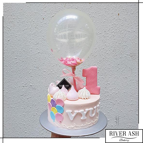 Pastel Balloon Cake