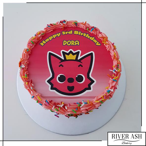 Pinkfong Cake Rectangular Pinkfong Cake Singapore / Pinkfong Baby shark Singapore - River Ash Bakery
