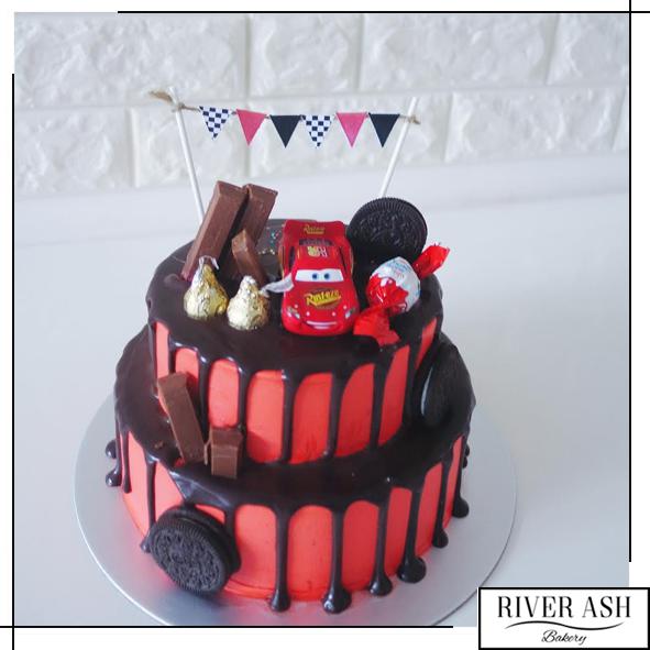 McQueen Theme Fondant Cake (Delivery in 48 Hours Available) – Hot Breads
