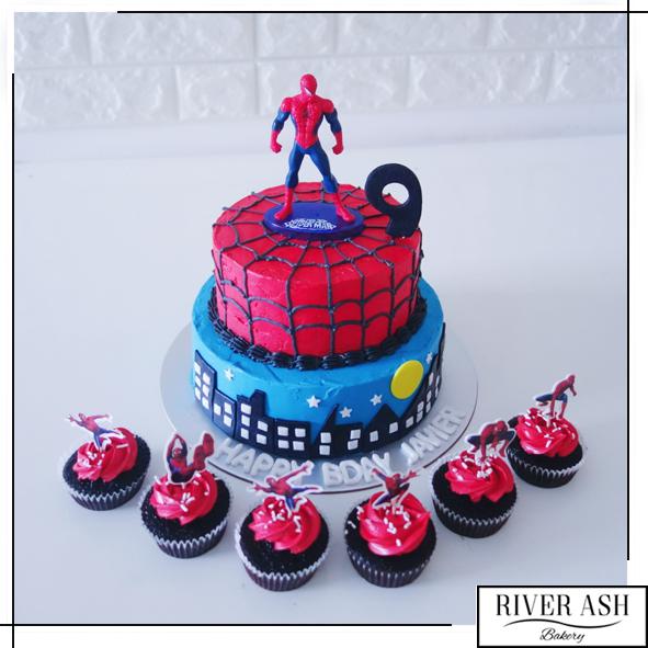 Spider Cake+Cupcakes Bundle