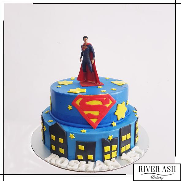 Superman Bursting Out of the Cake (Exploding Cake Tutorial): Part 2