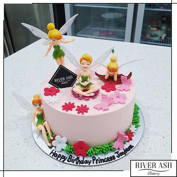 Tinker Bell Fairies Cake Singapore/Birthday Cakes Singapore - River Ash Bakery