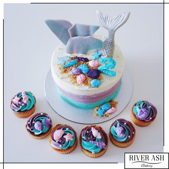 Whale Cake+Cupcake Bundle